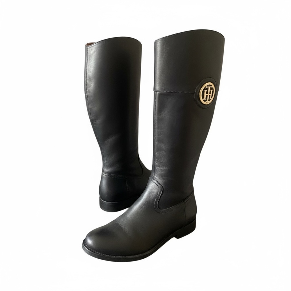 Tommy Hilfiger Black Heeled Boots